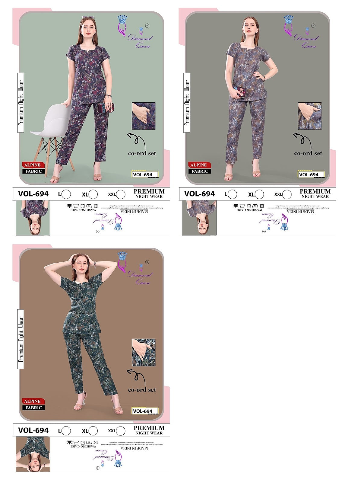 694 Diamond Queen Alpine Co Ord Set