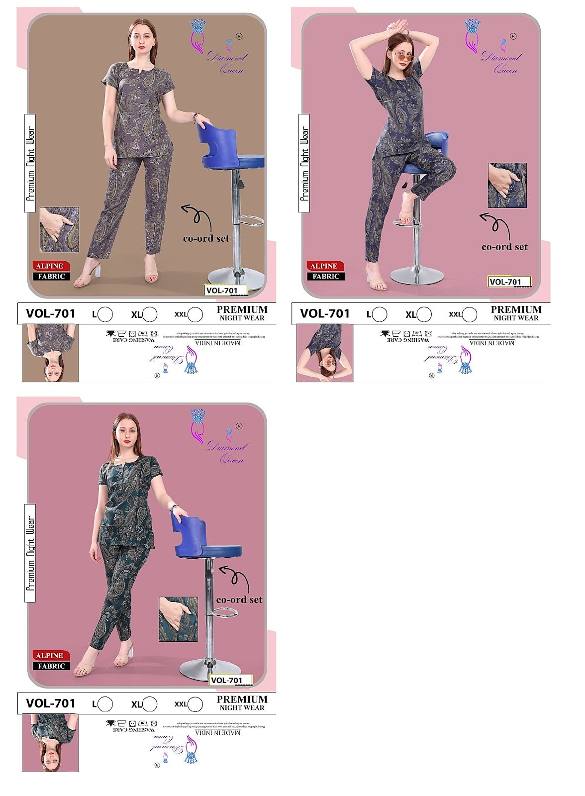 701 Diamond Queen Alpine Co Ord Set