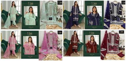 76014-76017 Hss Creation Organza Pakistani Readymade Suits