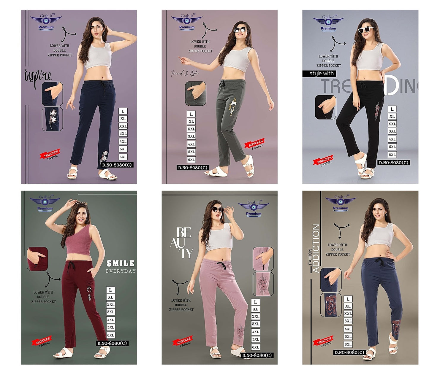 8080-C Grab It Sinker Women Night Lower