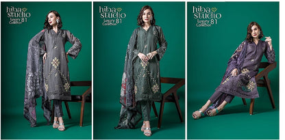 81 Hiba Studio Organza Pakistani Readymade Suits