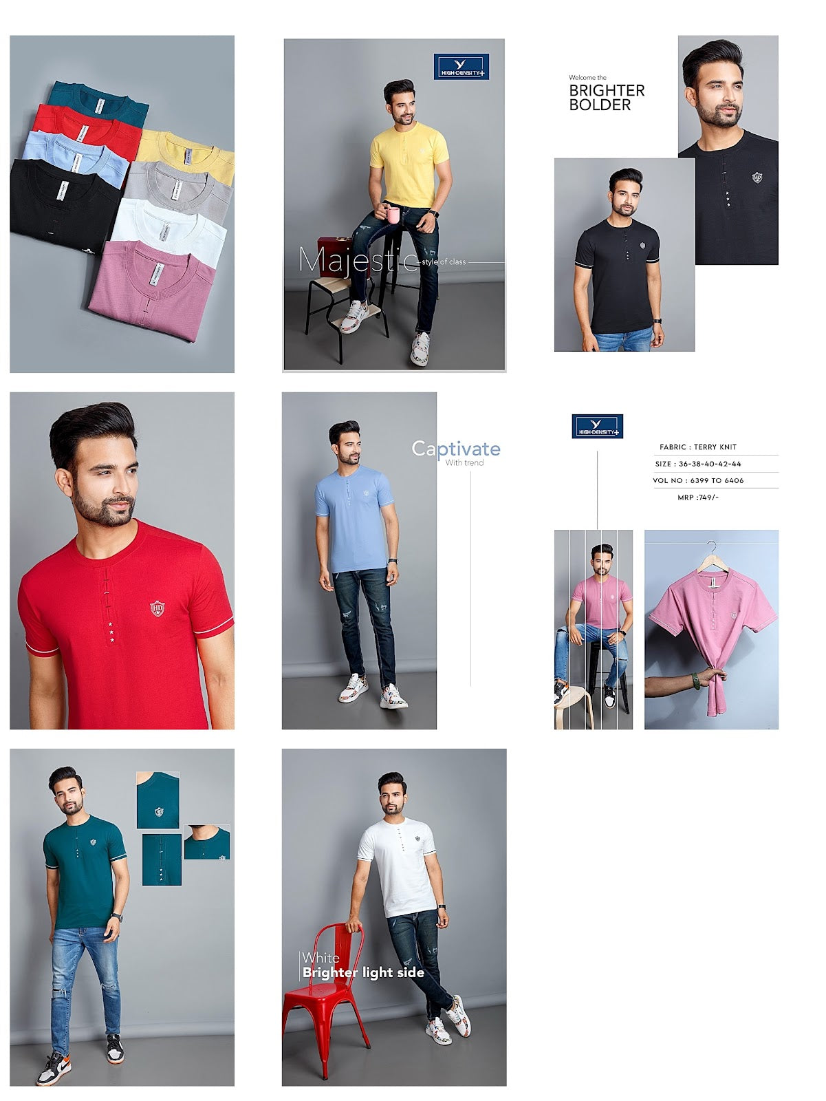 9399-9406 High Density Knit Mens Tshirts