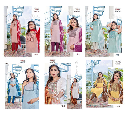 Aaira Rung Cotton Readymade Pant Style Suits