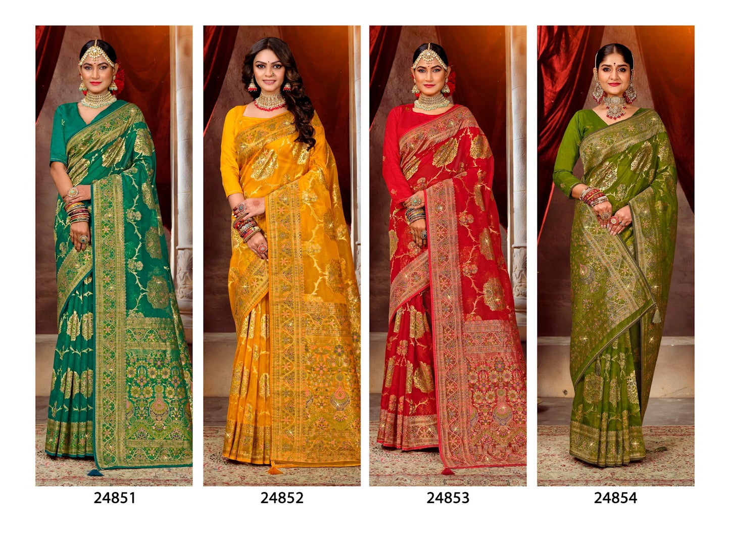 Aakruti Lifestyle Organza Sarees