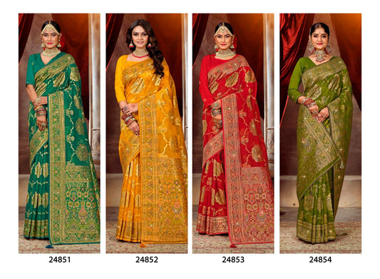 Aakruti Lifestyle Organza Sarees