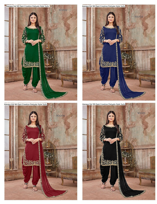 Aanaya Vol 90 Dani Creation Art Silk Patiyala Style Suits