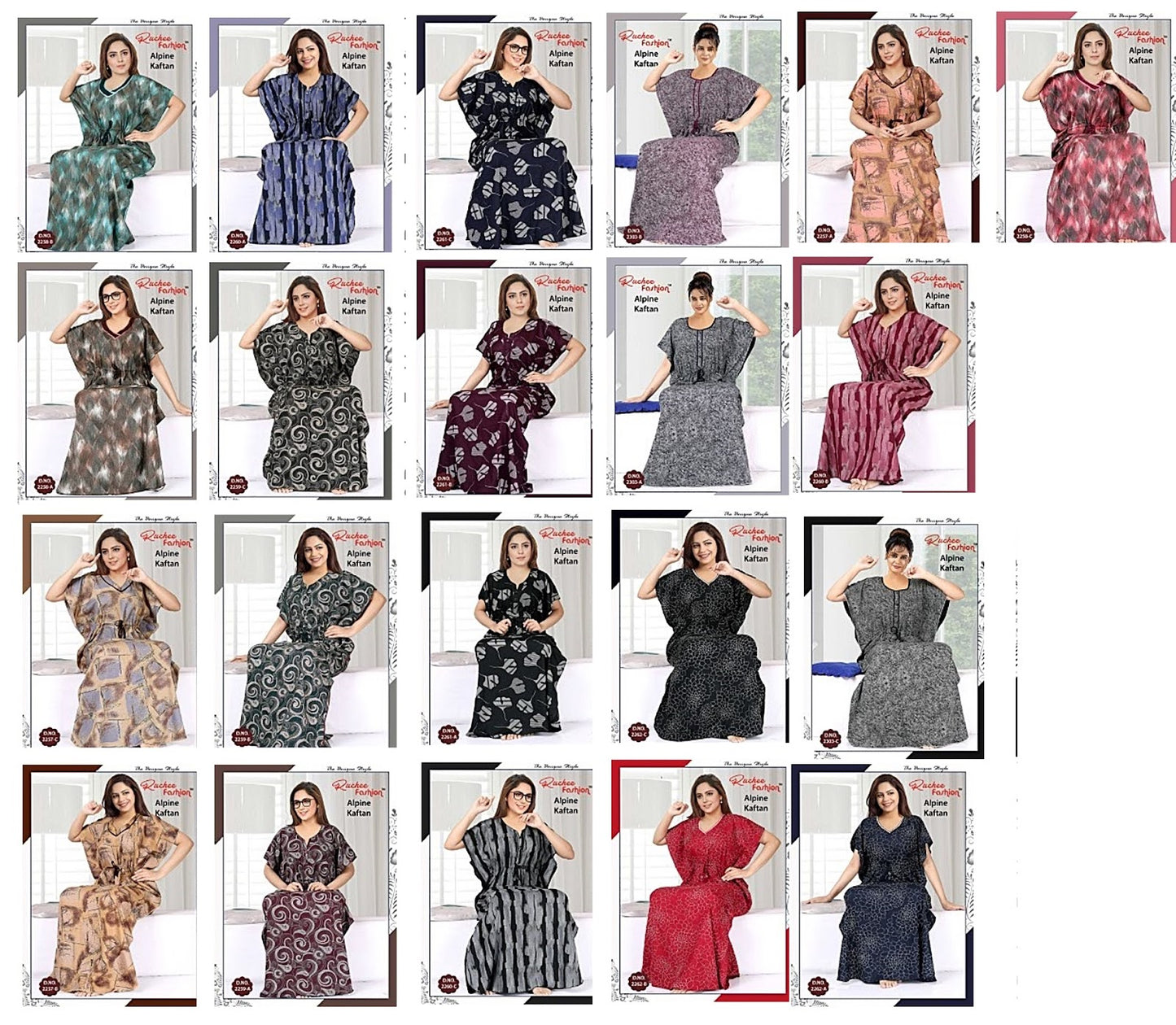 Alpine-2002 Ruchee Fashion Kaftan Nighty