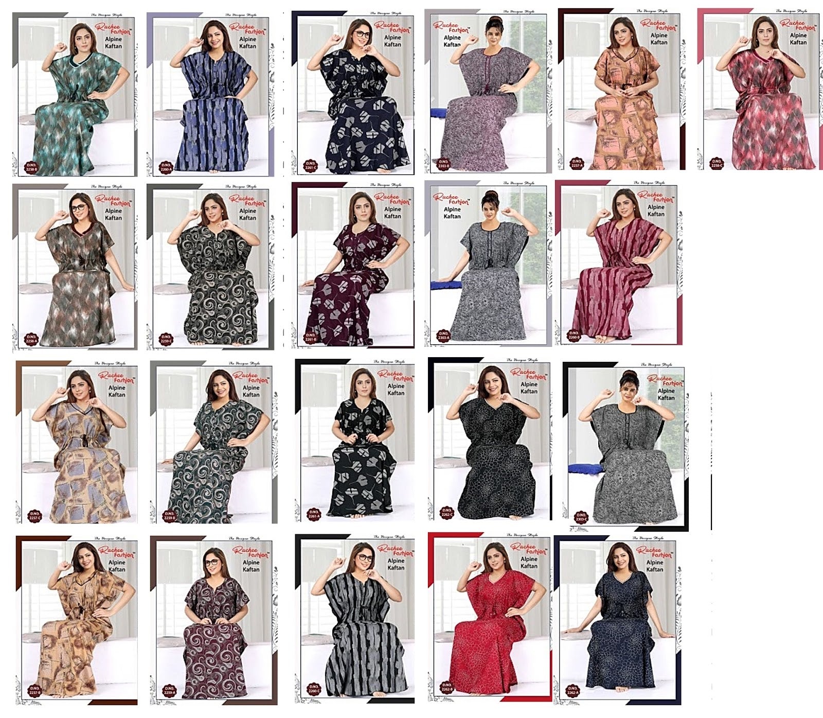 Alpine-2002 Ruchee Fashion Kaftan Nighty