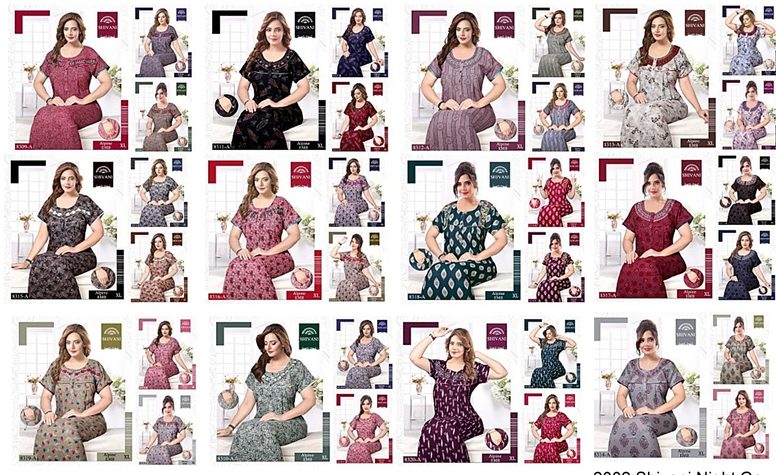 Alpine-2002 Shivani Night Gowns