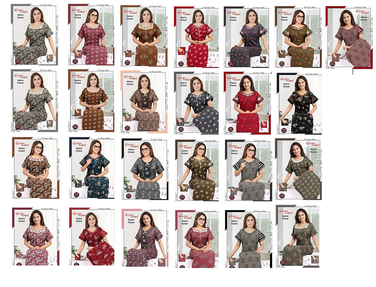 Alpine-A-2501 Ruchee Fashion Night Gowns