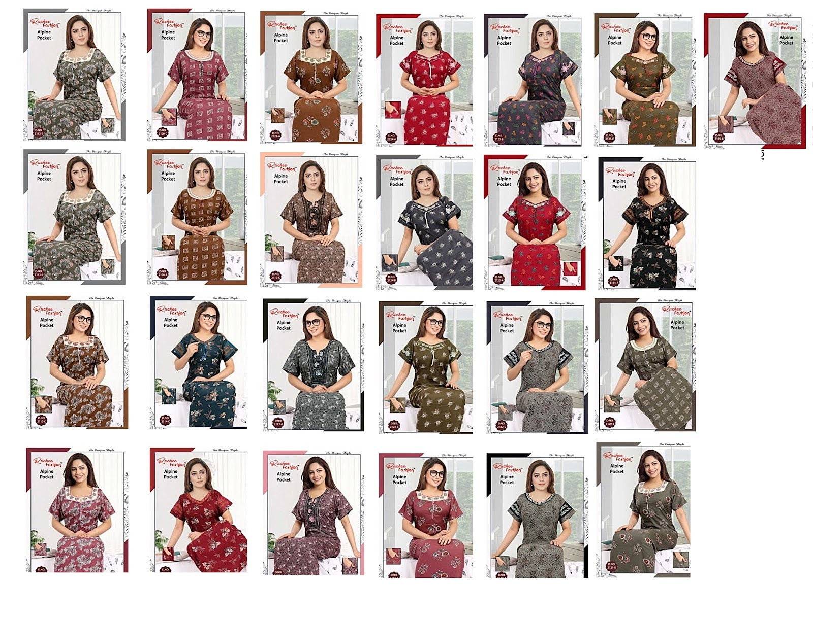 Alpine-A-2501 Ruchee Fashion Night Gowns