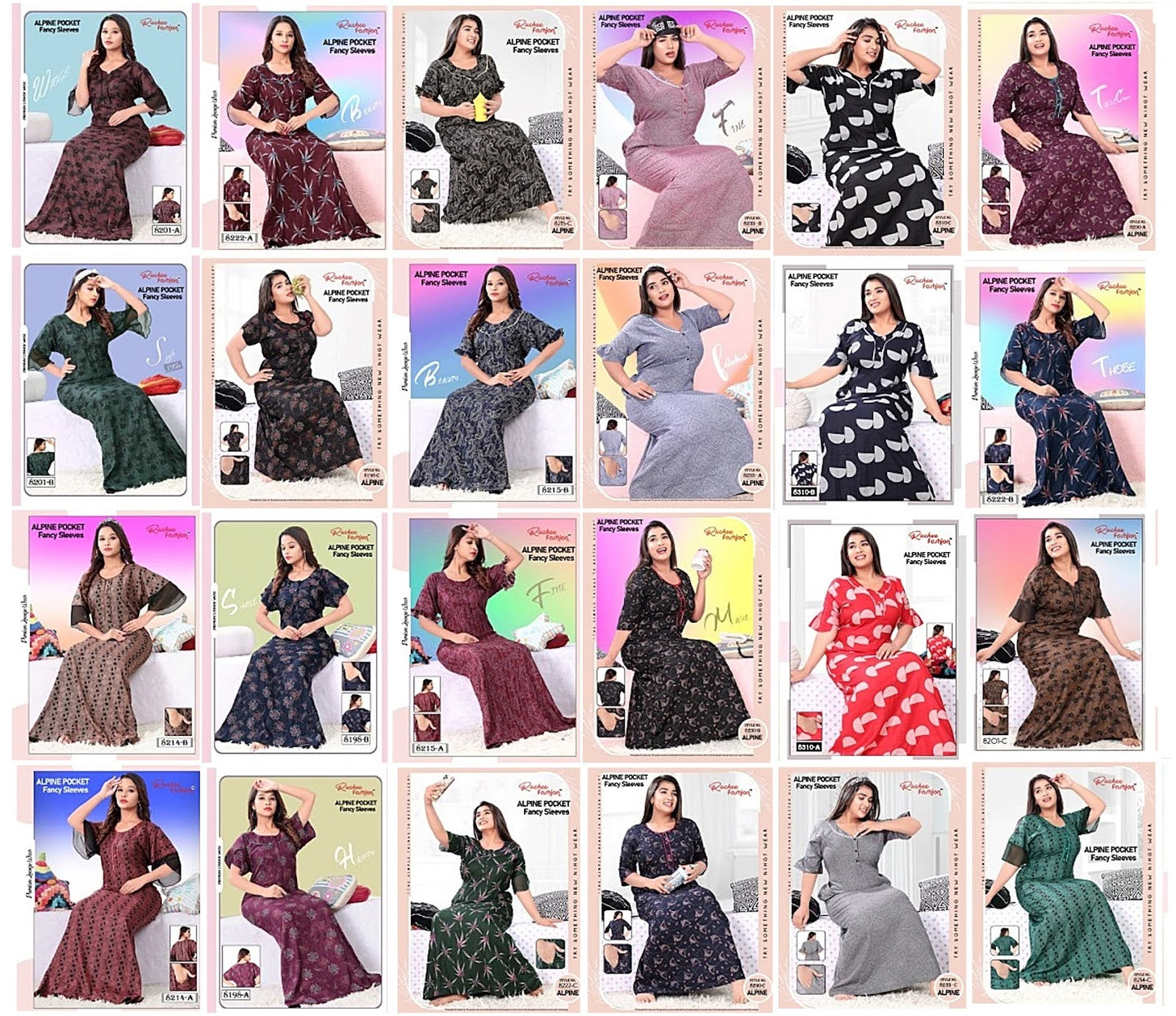 Alpine Pocket 0412 Ruchee Fashion Night Gowns