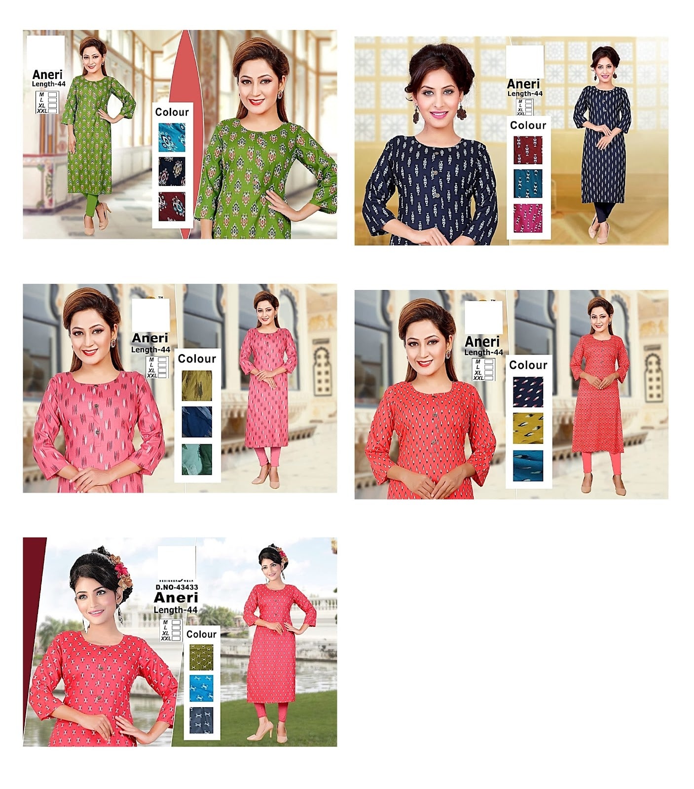 Aneri-A Zoya Rayon Knee Length Kurtis