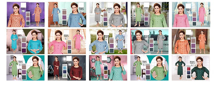 Aneri-B Zoya Rayon Knee Length Kurtis