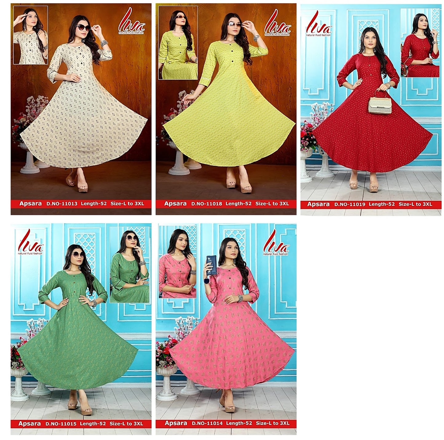 Apsara Zoya Anarkali Kurtis