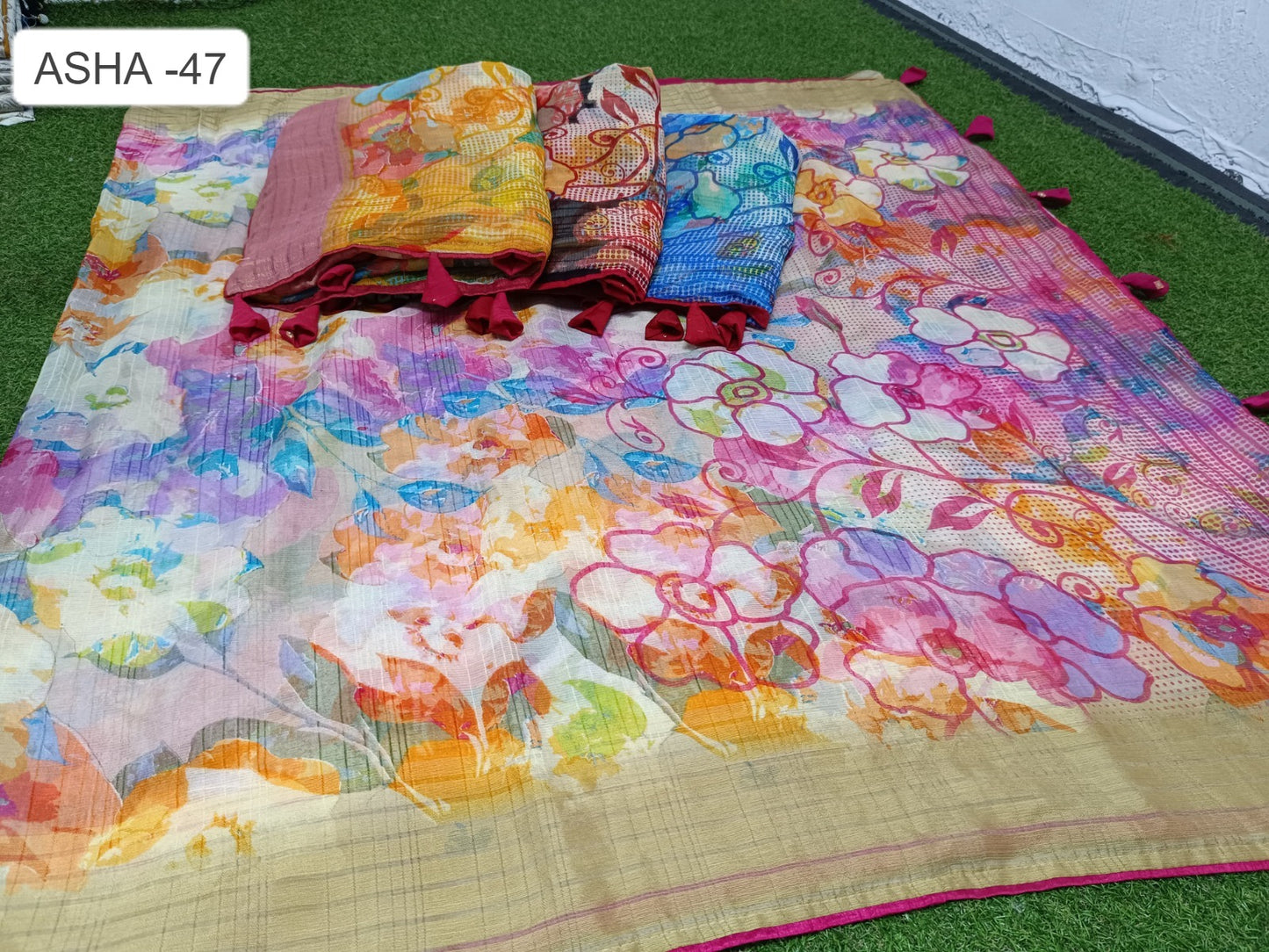 Asha-47 Kalpveli Nilgiri Chiffon Sarees