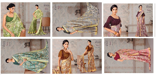 Asha 05 Kalpveli Chiffon Sarees