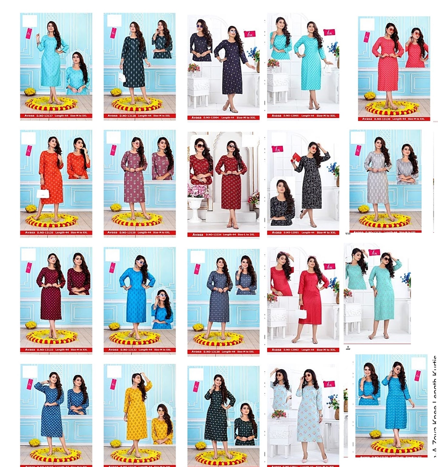 Avasa-A Zoya Rayon Knee Length Kurtis