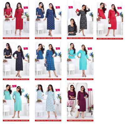 Avasa-B Zoya Rayon Knee Length Kurtis