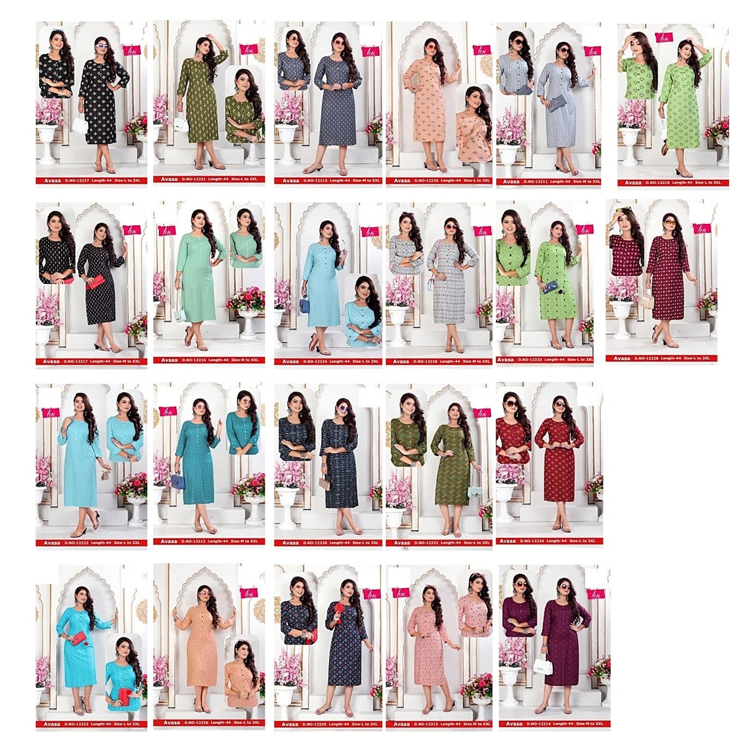 Avasa Zoya Rayon Straight Cut Kurtis
