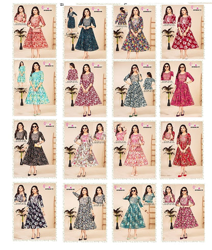 Avishaa Dveeja Fashion Reyon Knee Length Kurtis