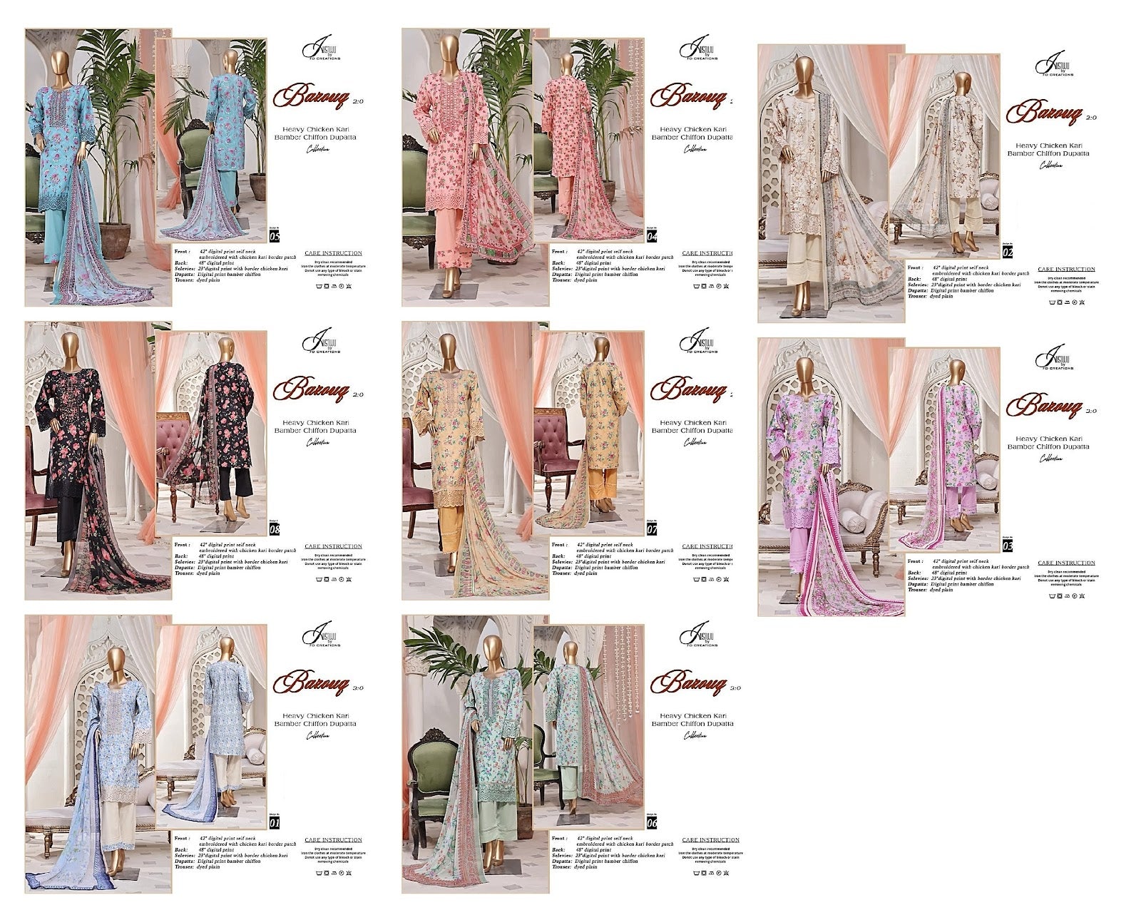 Ba Zouq 2.0-2024 Justuju Lawn Original Pakistani Suits