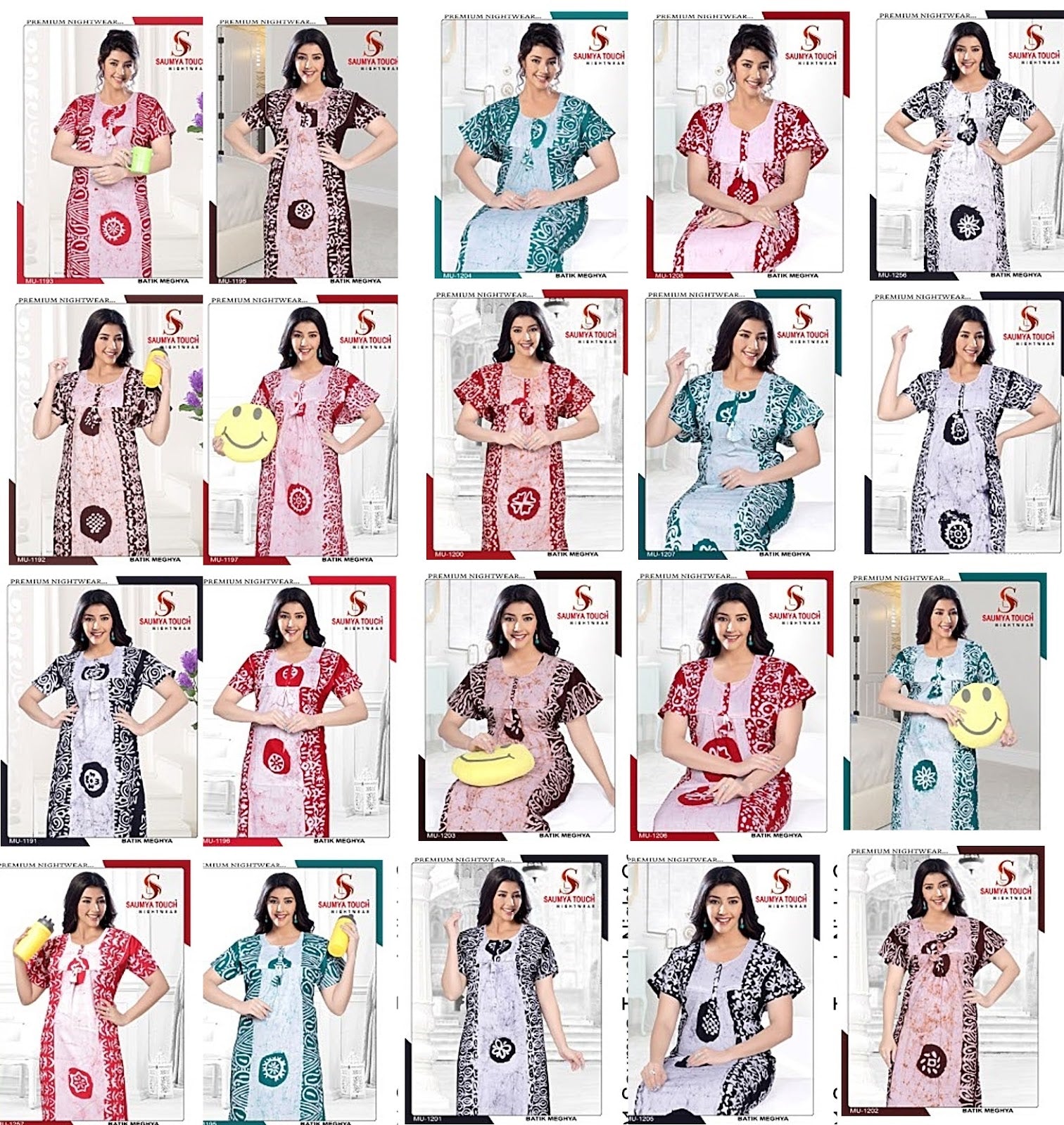 Batik-1001 Saumya Touch Night Gowns