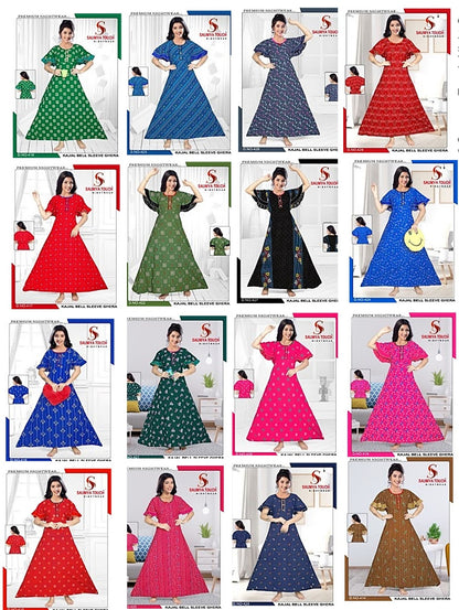 Bell-2912 Saumya Touch Night Gowns