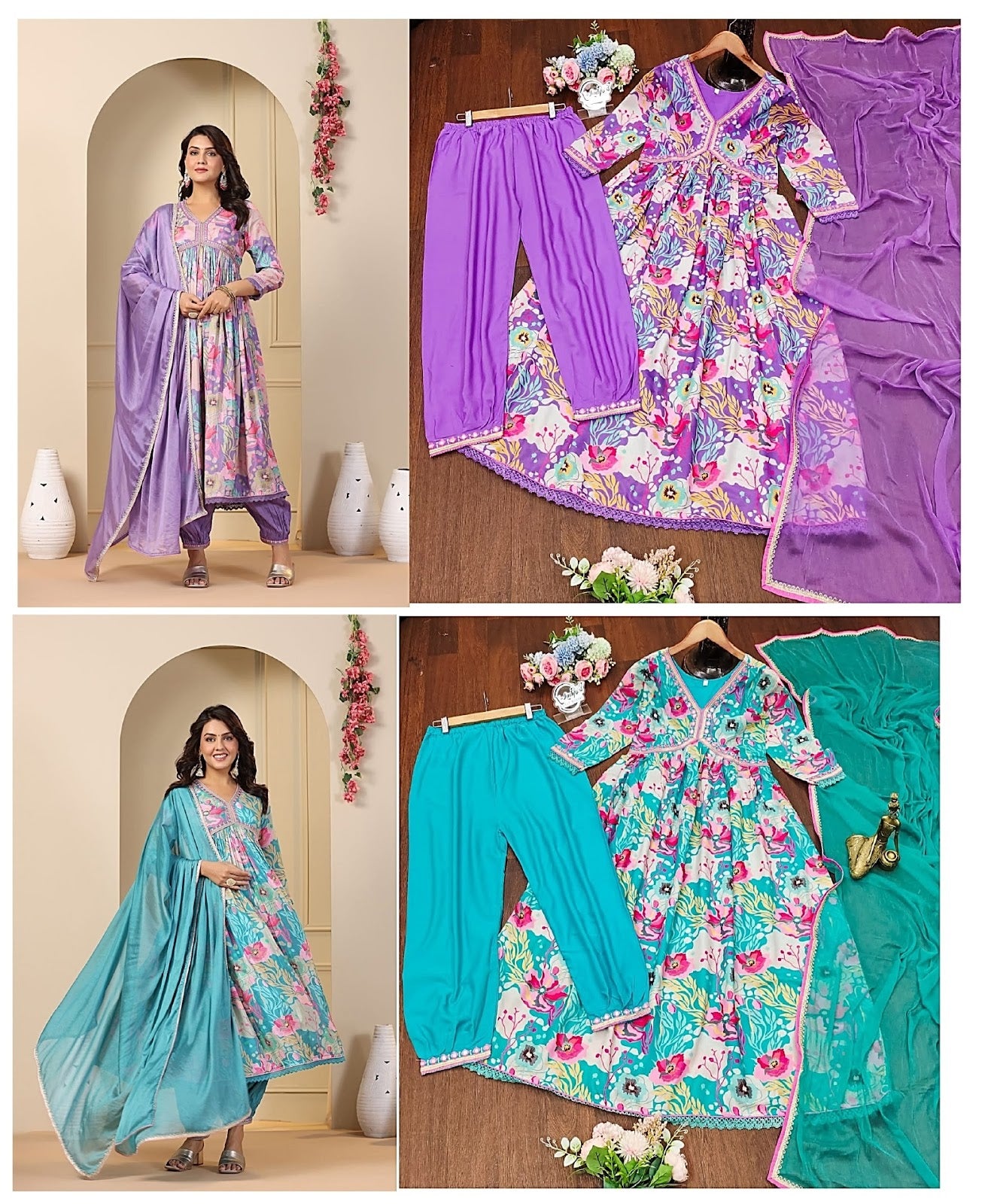 Brand Piece Qubo Muslin Cotton Afghani Readymade Suit