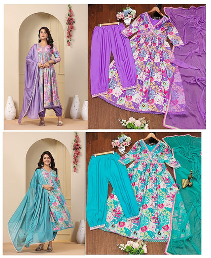 Brand Piece Qubo Muslin Cotton Afghani Readymade Suit