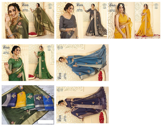 Campus-108 Kalpveli Organza Sarees
