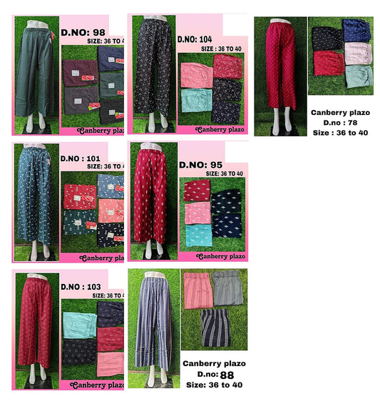 Canberry Zoya Rayon Branded Palazzo