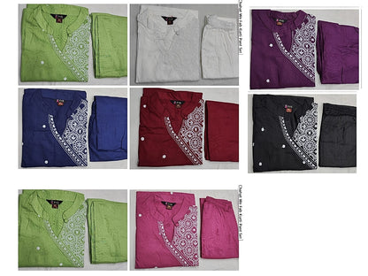 Chahat We Fab Rayon Kurti Pant Set