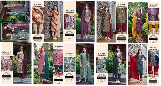 Combo Colour Pix Chanderi Readymade Pant Style Suits