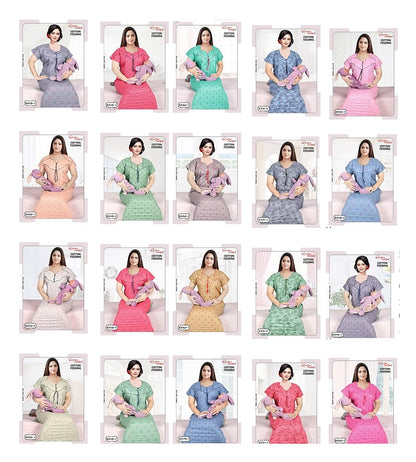 Cotton-2912 Ruchee Fashion Feeding Night Gown