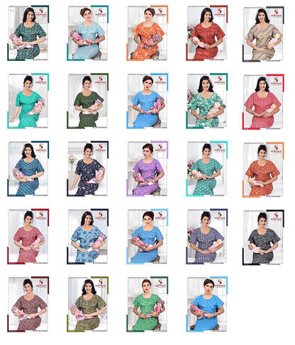 Cotton-2912 Saumya Touch Feeding Night Gown