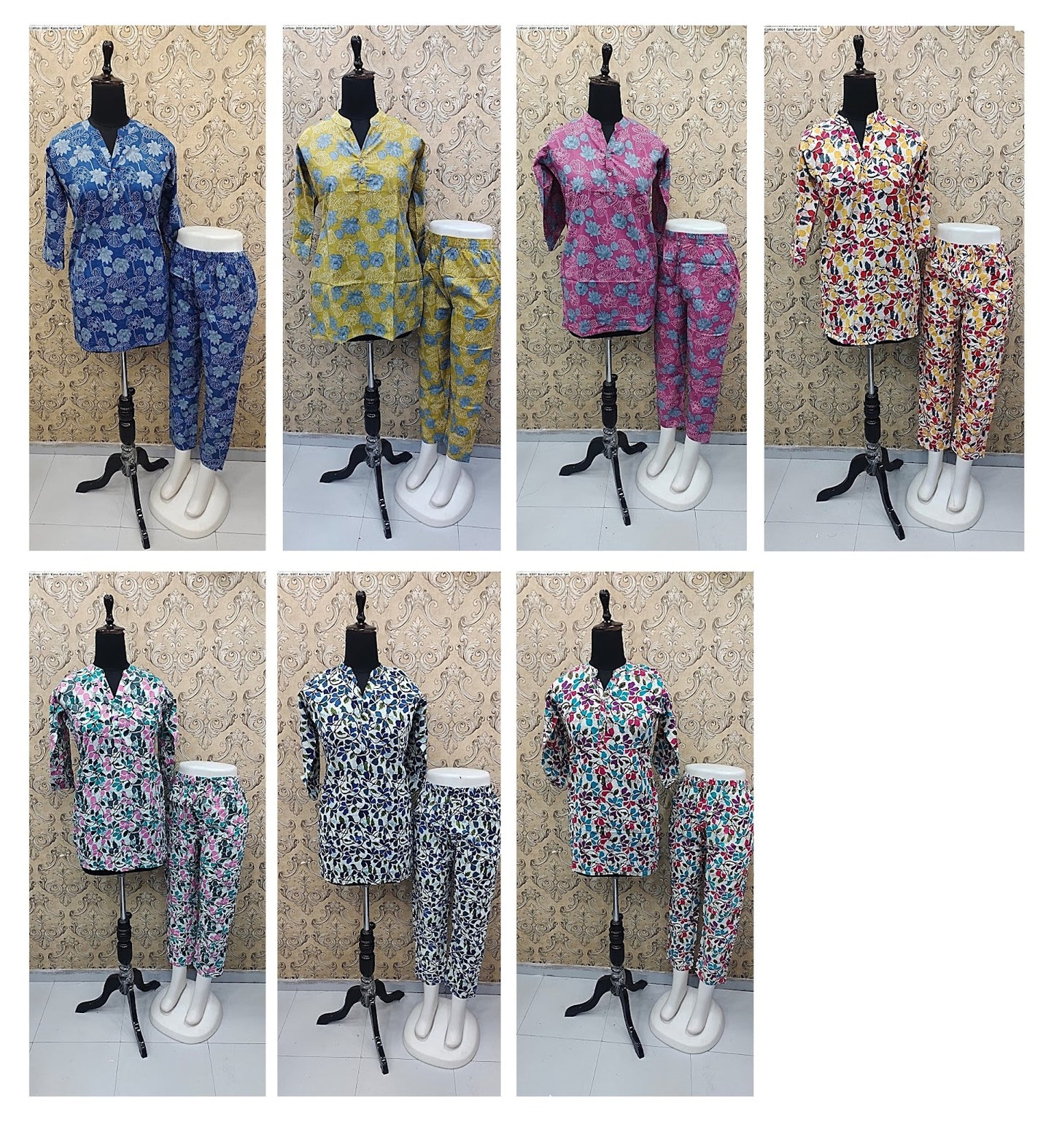 Cotton-3001 Kaso Kurti Pant Set