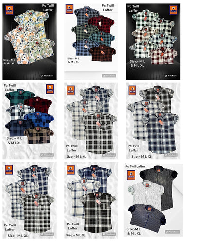 Cotton 2111 Blue Apple Mens Shirts