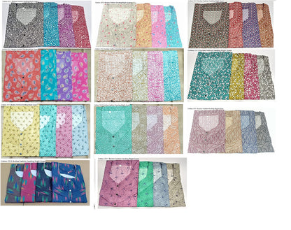 Cotton 2511 Ruchee Fashion Feeding Night Gown