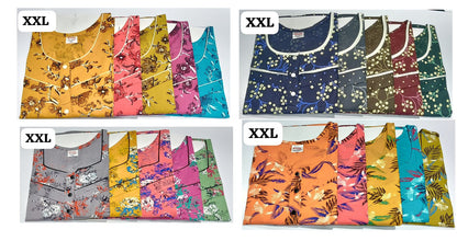 Cotton 2Xl 0212 Ruchee Fashion Feeding Night Gown