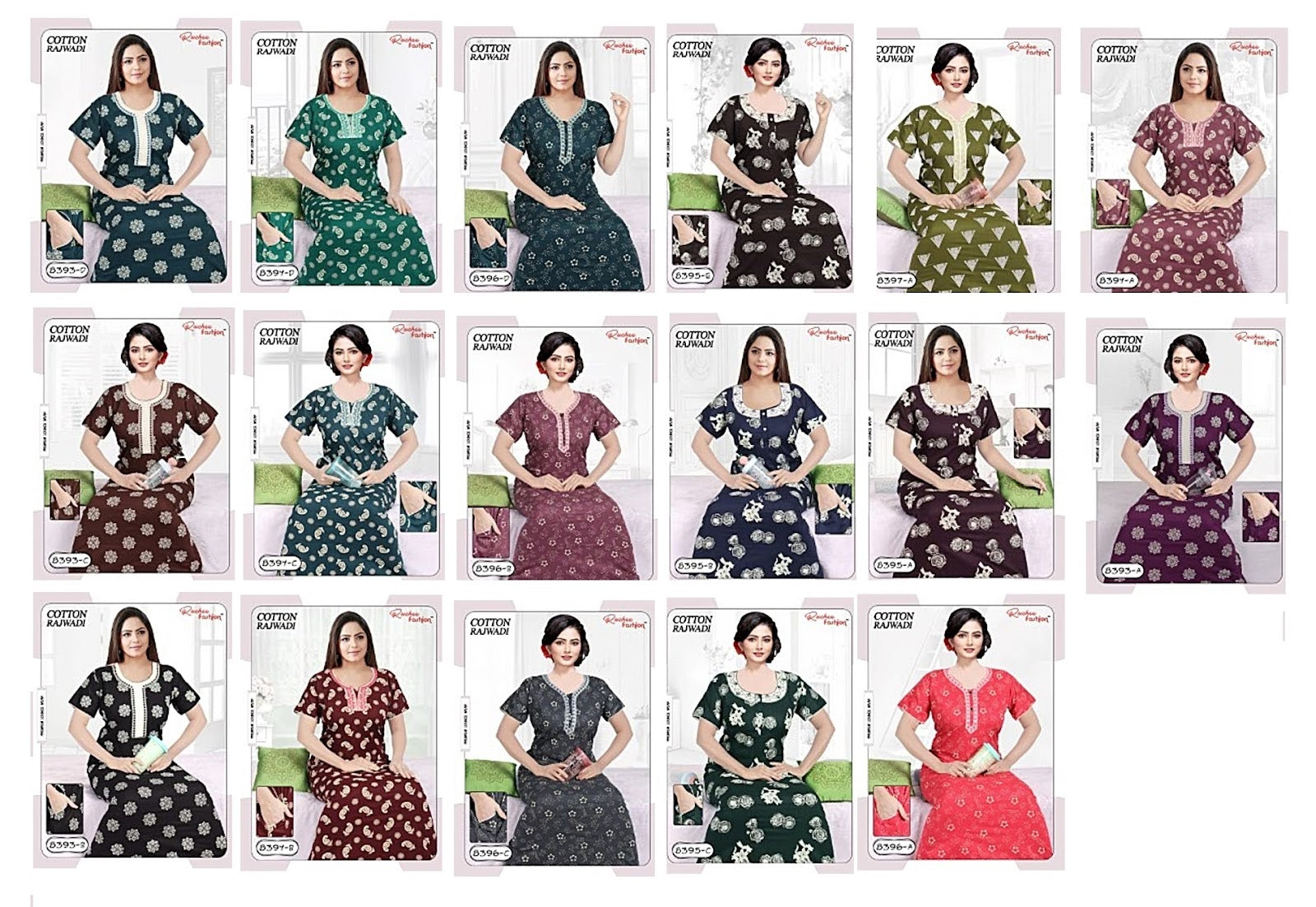 Cotton Rajwadi 2511 Ruchee Fashion Night Gowns