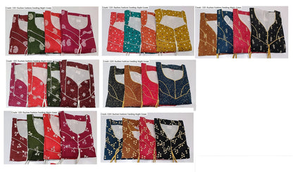 Crush-1201 Ruchee Fashion Feeding Night Gown