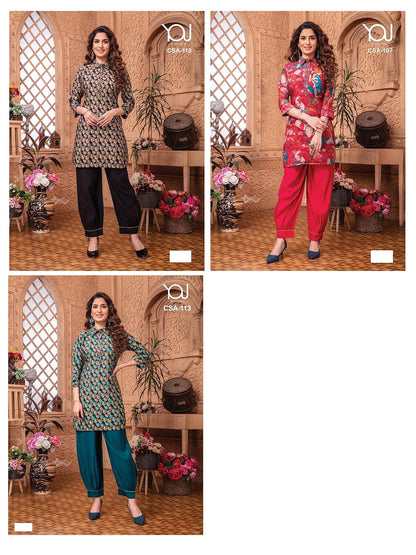 Csa 107-113-110 You Modal Kurti Bottom Set