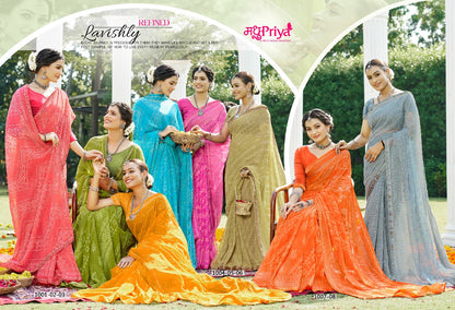 Dairy Milk-2 Madhupriya Chiffon Sarees