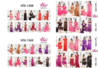 Design-8 Aayra Satin Night Gowns