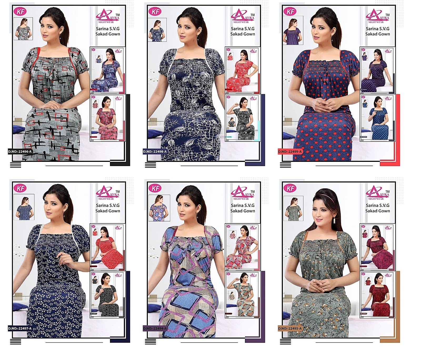 Design-9 Aayra Night Gowns