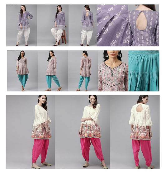 Design 15-Dhoti Ganpati Cotton Top Bottom Set