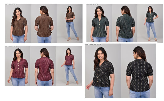 Design 19 Ganpati Cotton Stylish Short Tops