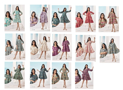 Design 5 Riya Viscose Designer Long Top