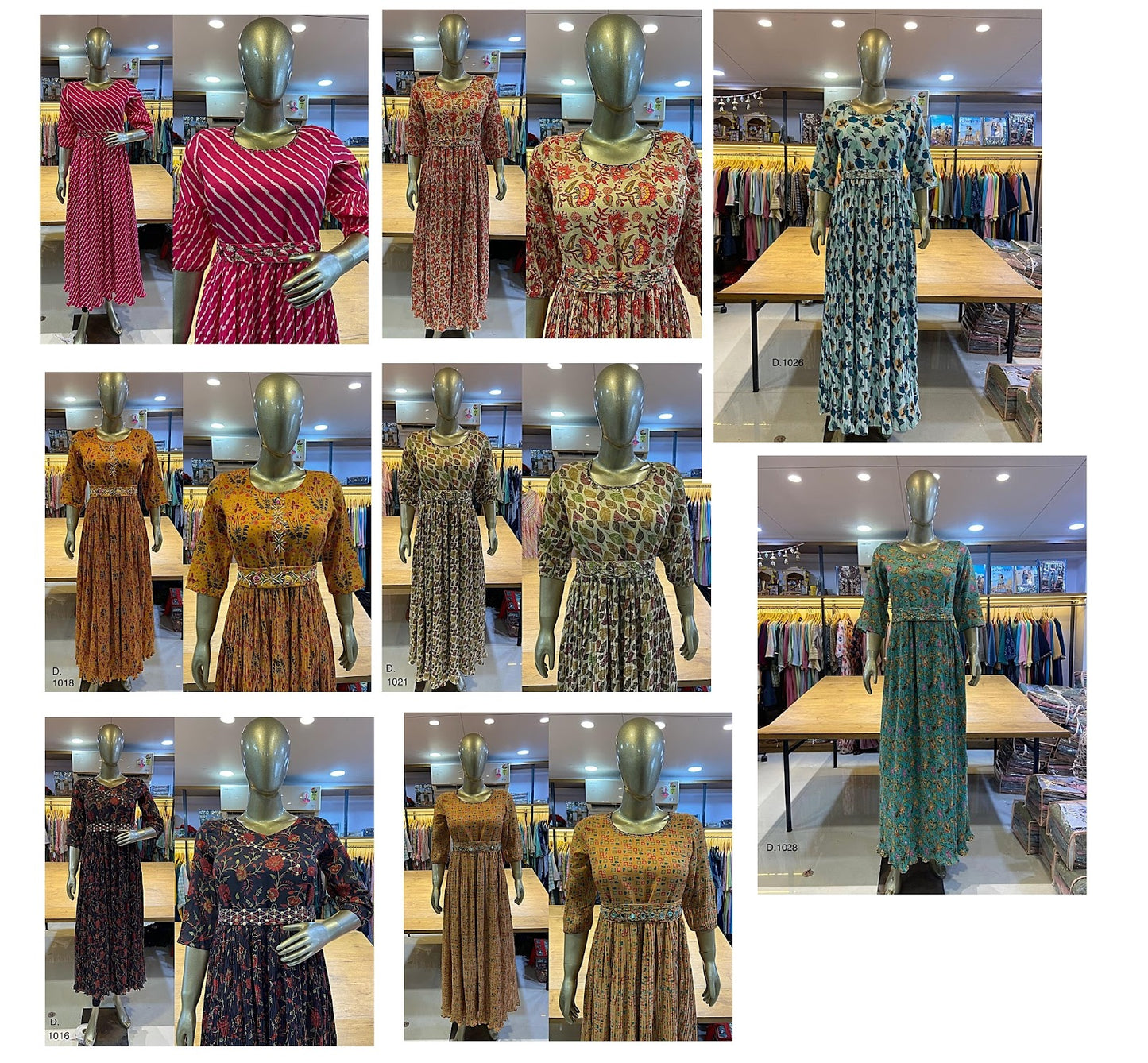 Design 6 Riya Chinon One Piece Gown